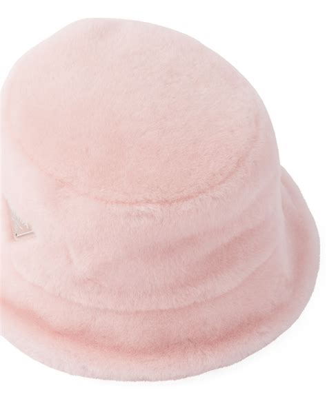 prada shearling hat